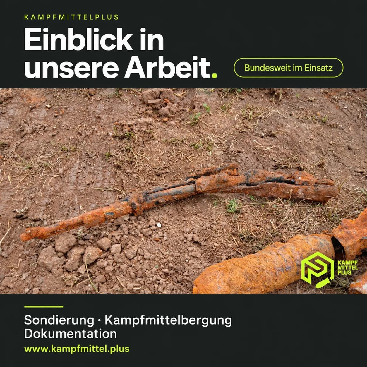 Vergangenheit im Boden. Verantwortung im Heute.